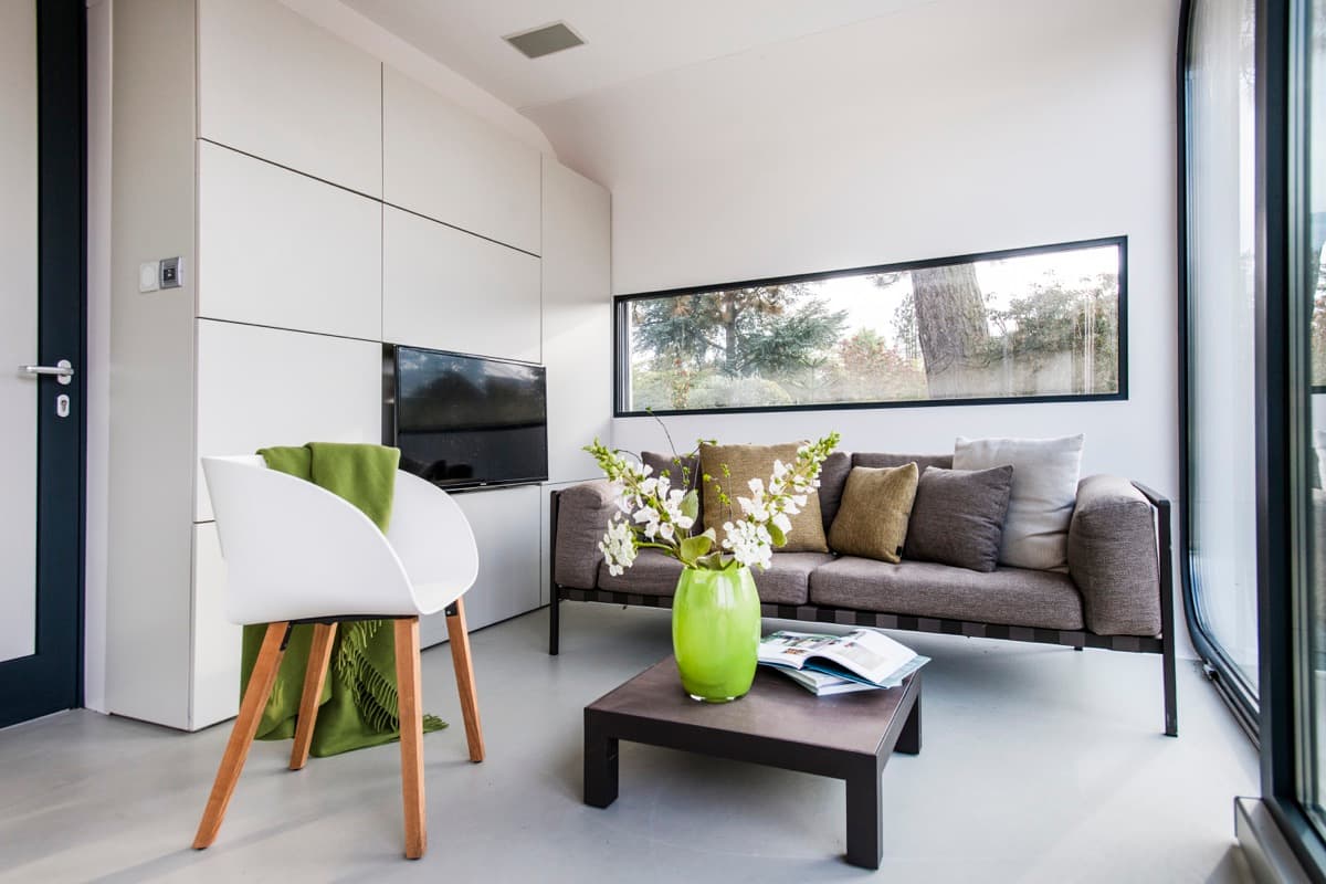 Interior of a modular hospitality unit