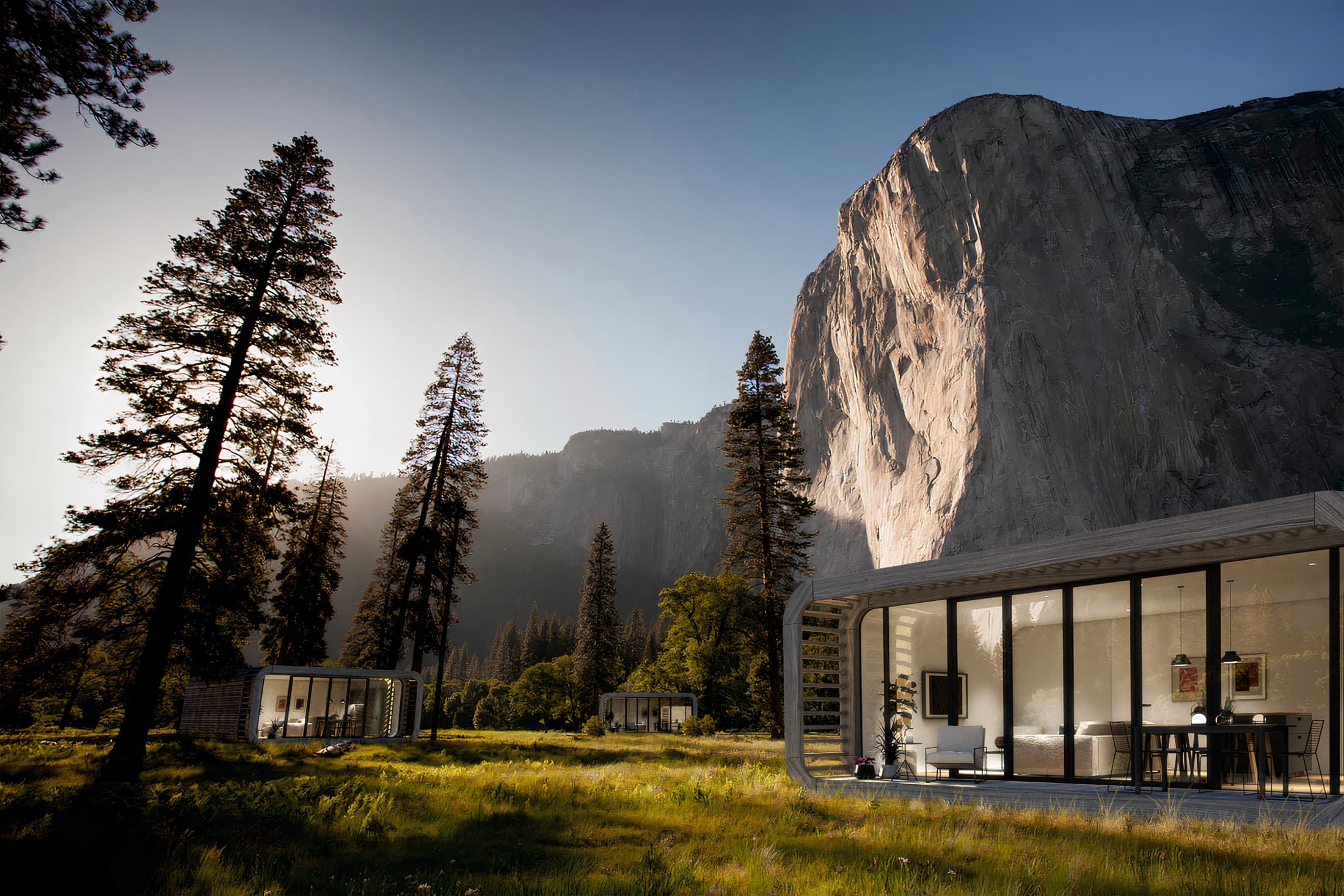 Exterior view of a modular hospitality project for investors