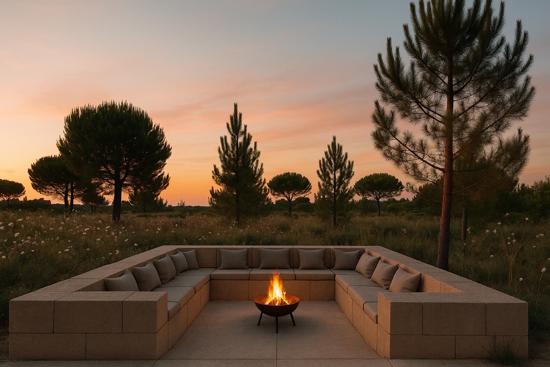 Open-fire cantina dining experience at Sankofa Nature Resort